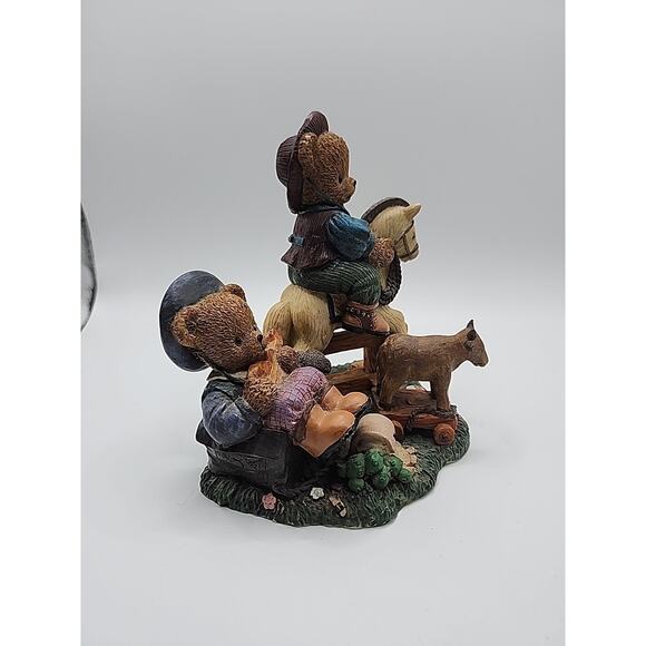 Young's Berry Hill Bears Luke & Zak On The Range VTG 1997 Collectible Figurine - Picture 5 of 6
